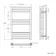 Barcelona Brushed Brass Straight Heated Towel Rail 800x500mm