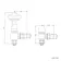 Brushed Nickel Angled Traditional Manual Thermostatic Radiator Valves (Pair) Standard 15mm