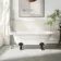 Abingdon 1700mm Single Ended Roll Top Bath - Black Ball Feet