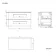 Elba Charcoal Elm Wall Hung Drawer 800mm Excludes Counter Top Basin - Black Accents