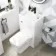 Ohio Gloss White 2-In-1 Combined Wash Basin & Atlanta Toilet 500mm