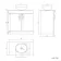 Mersey Gloss White Vanity with Oval Basin 800mm - Black Accents
