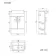 Harper Gloss White Vanity with Semi Recessed Basin 500mm - Black Accents