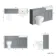 Monaco Dove Grey Combination Vanity Traditional Basin and Seattle Toilet 1500mm - Brushed Brass Accents
