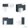 Monaco Inky Blue Combination Vanity Basin and Boston Toilet 1200mm - Brushed Brass Accents
