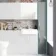 Harper Stone Grey Floor Standing Tall Cabinet Unit 1900x300mm