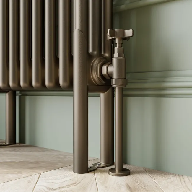 Athens Antique Gold Triple Column Vertical Traditional Radiator 1800x650mm