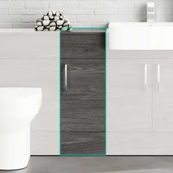 Harper Charcoal Elm Side Cabinet Unit 300mm