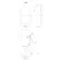 Madelyn Corner Stainless Steel Mirror cabinet 600mm Tall