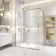 Helsinki Brushed Brass Premium Easy Clean 8mm Hinged Shower Enclosure 1400x900mm