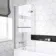 Stafford 1600x700 Round Shower Bath & 6mm Easy Clean Screen with Rail