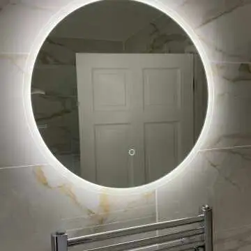 Aria Round Illuminated LED Mirror 600mm