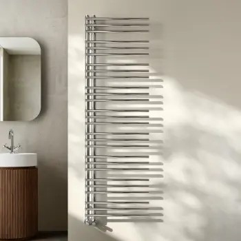 Cannes Chrome Designer Heated Towel Rail 1600x500mm
