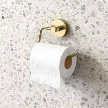 Sofia Brushed Brass Toilet Roll Holder