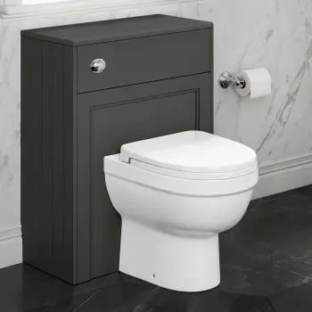 Traditional Graphite Grey Back To Wall Unit and Seattle Toilet