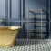 Gibraltar Floor Standing Traditional Brushed Brass Heated Towel Rail 1200x600mm