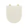 Kansas Traditional Chalk White Wooden Soft Close Seat with Brushed Brass Hinges