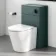 Arizona Matt Black Pneumatic Concealed Cistern Push Button