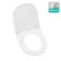 Loma Matt White Quick Release Premium Soft Close Slim Seat