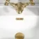 Brushed Brass Pill Basin Overflow Ring