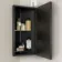 Madelyn Black Framed Illuminated LED Corner Mirror Cabinet 600mm Tall