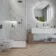 Trepanel Aqua® Matt Carrara Marble Effect PVC Shower Wall Panel