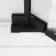 Vienna Matt Black Easy Clean 8mm Hinged Shower Enclosure 1400x900mm