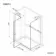 Vienna Matt Black Easy Clean 8mm Hinged Shower Enclosure 1400x900mm