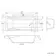 Hereford 1700x750 Square Shower Bath & 6mm Easy Clean Screen with Rail