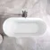 Shore 1700 Matt Pink Freestanding Bath - Gunmetal Feet