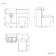 Harper Stone Grey Combination Vanity Basin & Atlanta Toilet 1000mm - Black Accents