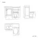 Bermuda Dove Grey Combination Vanity Basin and Hudson Toilet with Wooden Seat 1000mm