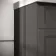 Lucia Graphite Grey Basin Vanity 830mm - Brushed Brass Accents