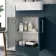 Harper Navy Blue Vanity with Semi Recessed Basin 500mm