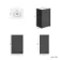 Milos Slate Grey Basin Vanity 500mm - Chrome Handles