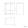 Corsica Gloss White Vanity with Marble Top 600mm - Excludes Counter Top Basin