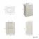 Crete Fluted Linen White Vanity Drawer with Marble Top & Nevis Basin 600mm