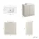 Crete Fluted Linen White Vanity with Marble Top & Marin Basin 800mm