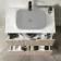 Crete Fluted Apex Oak Vanity Drawer with Marble Top 800mm - Excludes Counter Top Basin