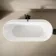 Shore 1700 Matt Green Freestanding Bath - Matt Black Feet