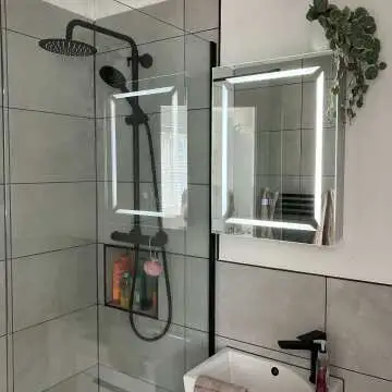 Haisley Illuminated LED Mirror Cabinet With BLUETOOTH Speaker 700x500mm