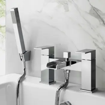 Avon Chrome Waterfall Bath Filler & Handheld Shower