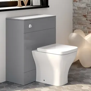 Harper Stone Grey Back To Wall Unit And Atlanta Toilet