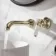 Avoca Traditional English Gold Wall Mounted Basin Mixer Tap