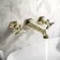 Kenmare Traditional English Gold Wall Mounted Basin Mixer Tap