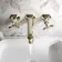 Kenmare Traditional English Gold Wall Mounted Basin Mixer Tap