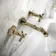 Kenmare Traditional English Gold Wall Mounted Basin Mixer Tap