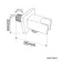 Chrome Square Shower Outlet with Bracket