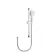 Chrome Square Shower and Sliding Riser Set