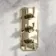 Kenmare Traditional English Gold Thermostatic Shower Valve - 3 Outlets